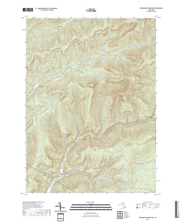 Peekamoose Mountain topographic map thumbnail