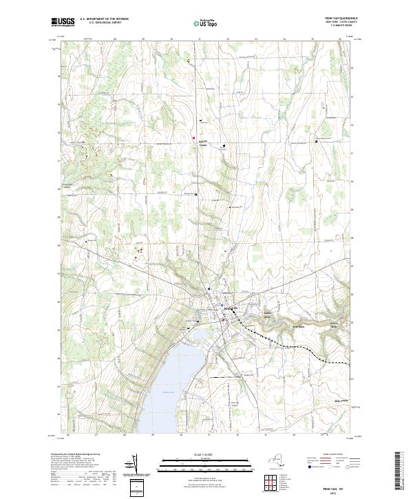 Penn Yan topographic map thumbnail