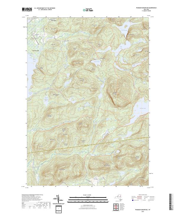Pharaoh Mountain topographic map thumbnail