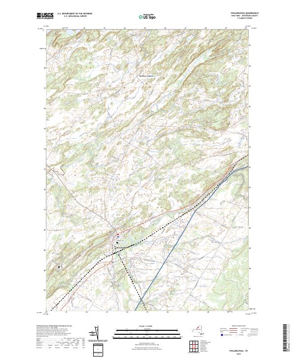 Philadelphia topographic map thumbnail