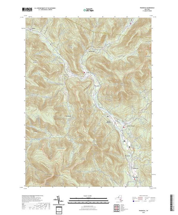 Phoenicia topographic map thumbnail