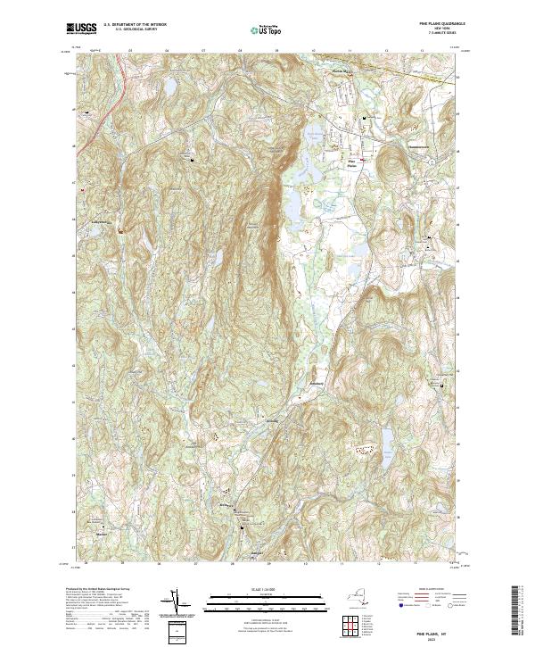 Pine Plains topographic map thumbnail