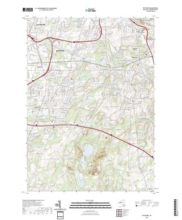 Pittsford topographic map thumbnail