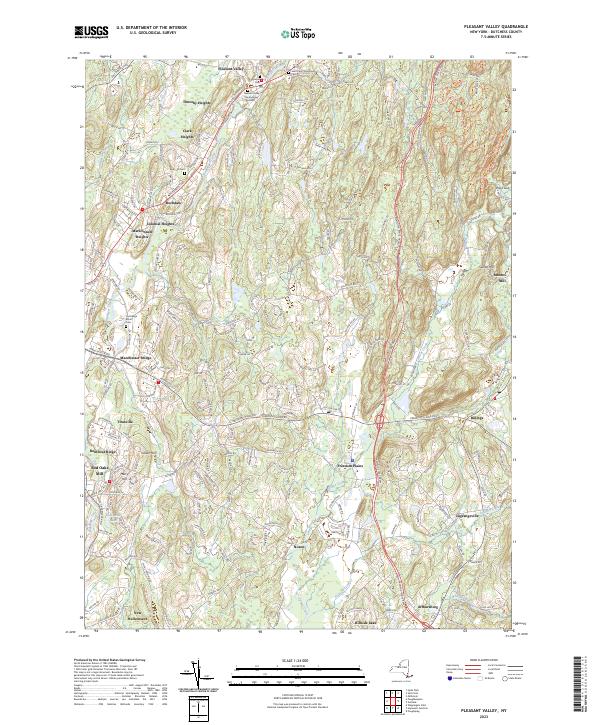 Pleasant Valley topographic map thumbnail