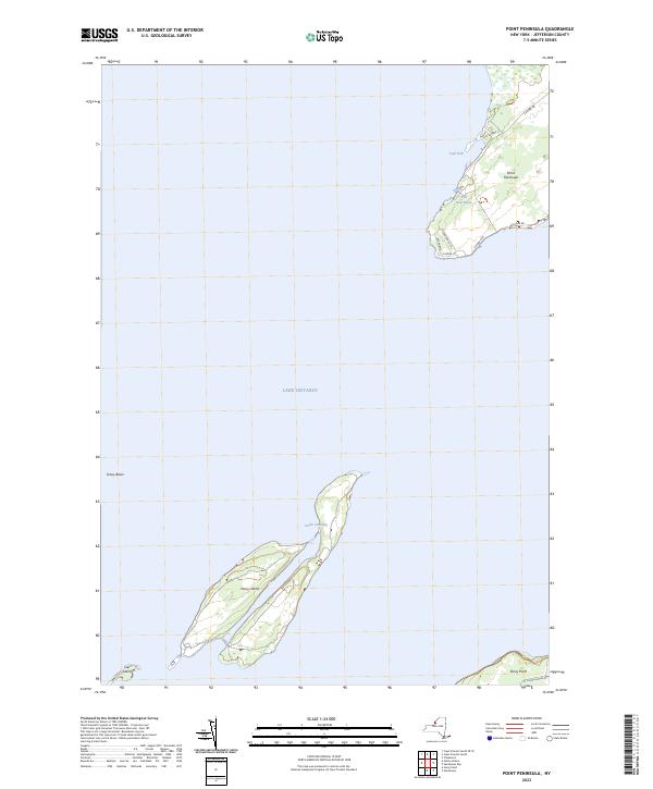 Point Peninsula topographic map thumbnail