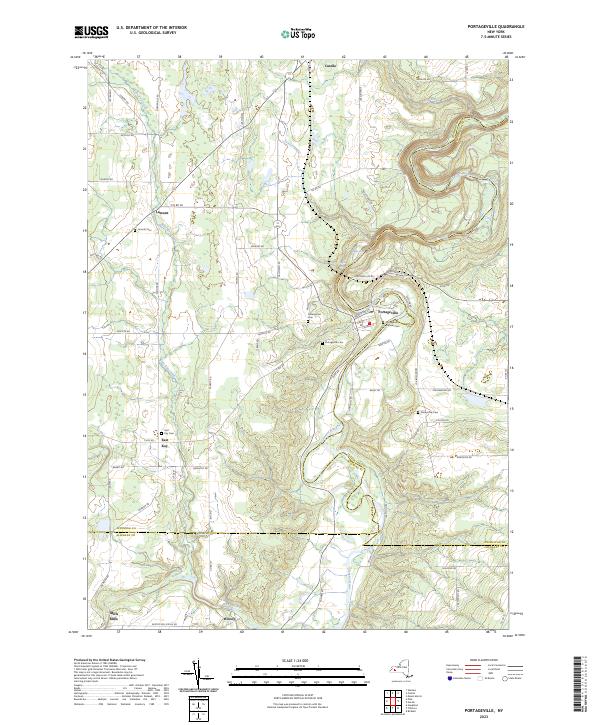 Portageville topographic map thumbnail