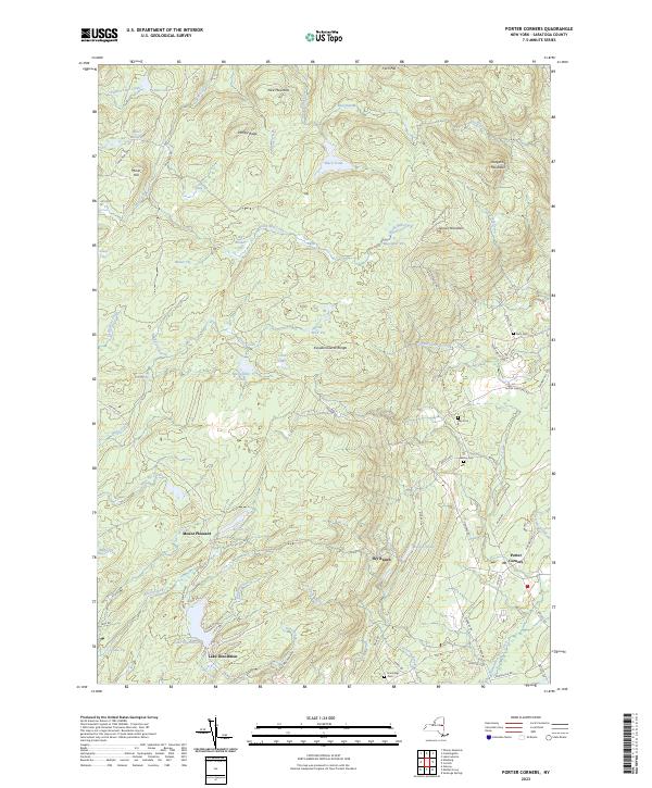 Porter Corners topographic map thumbnail