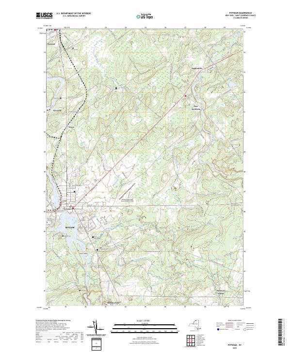 Potsdam topographic map thumbnail