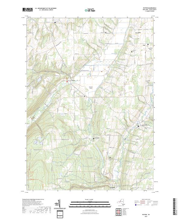 Potter topographic map thumbnail