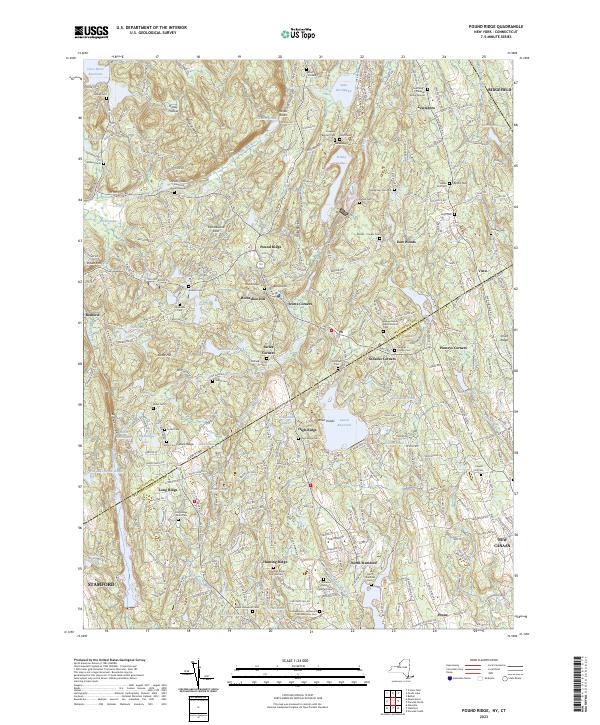Pound Ridge topographic map thumbnail