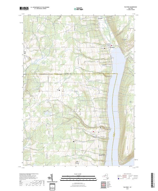 Pulteney topographic map thumbnail