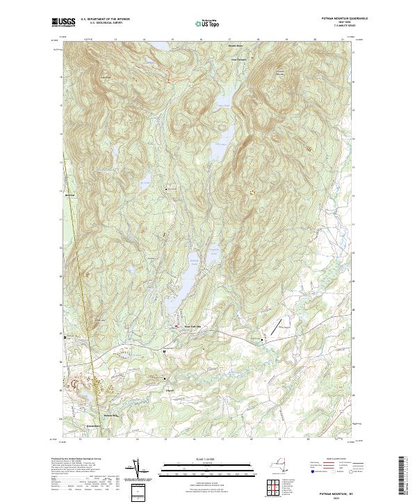 Putnam Mountain topographic map thumbnail