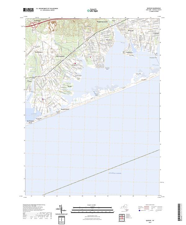 Quogue topographic map thumbnail