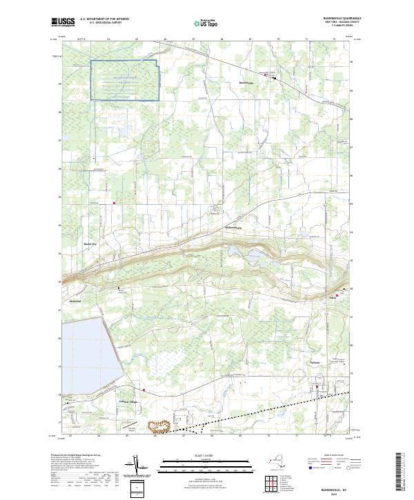 Ransomville topographic map thumbnail