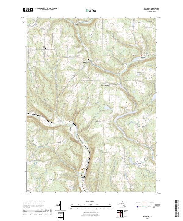 Rathbone topographic map thumbnail