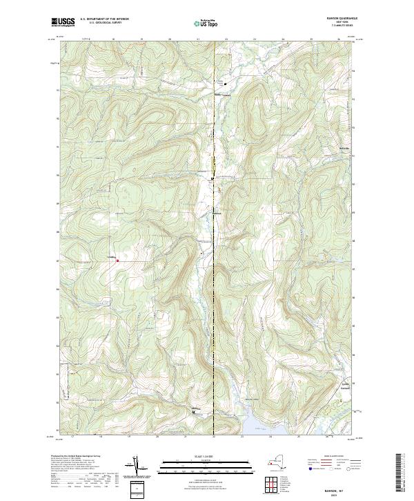Rawson topographic map thumbnail