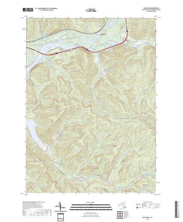 Red House topographic map thumbnail