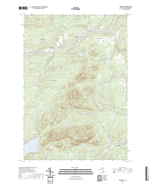 Redford topographic map thumbnail