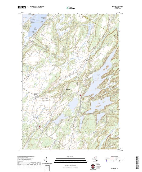 Redwood topographic map thumbnail