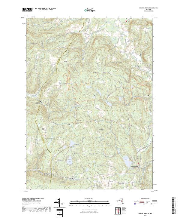 Rensselaerville topographic map thumbnail