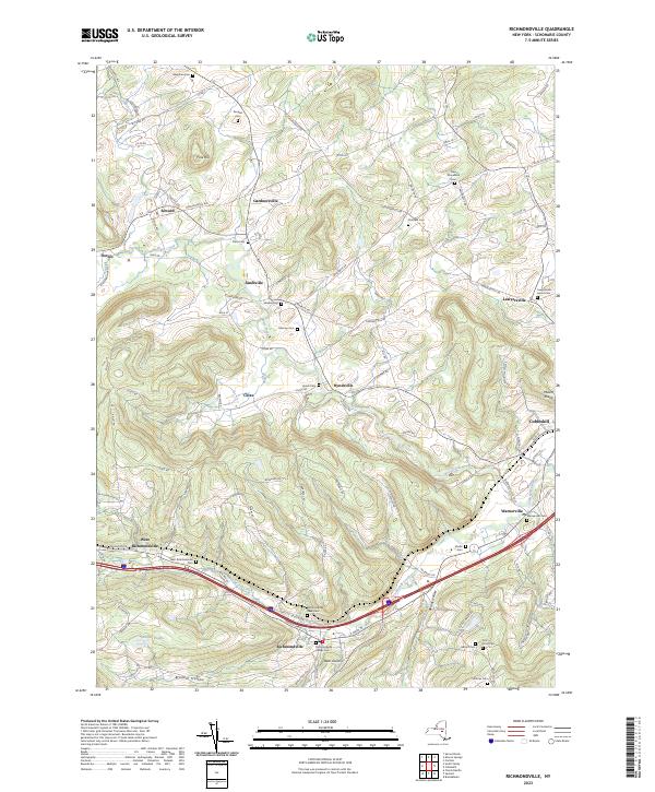 Richmondville topographic map thumbnail