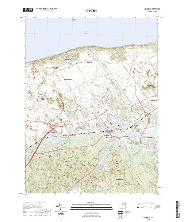 Riverhead topographic map thumbnail
