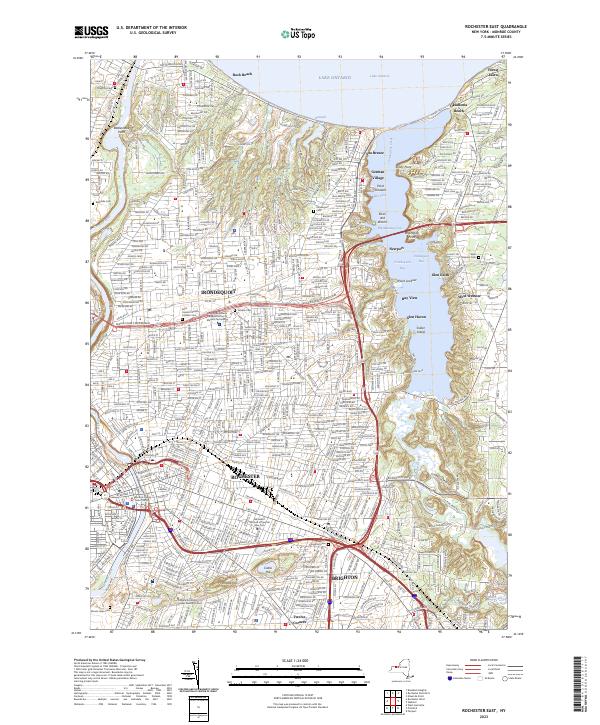 Rochester East topographic map thumbnail