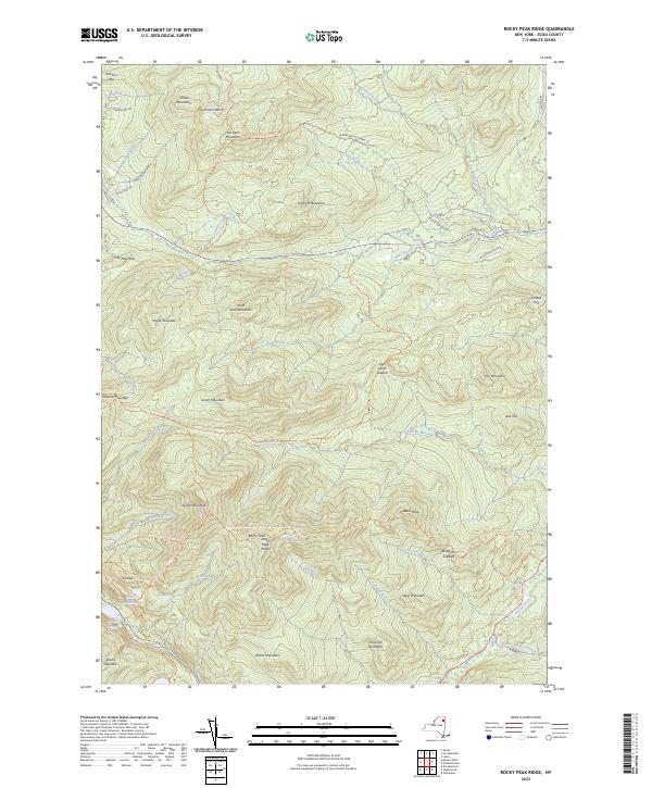 Rocky Peak Ridge topographic map thumbnail