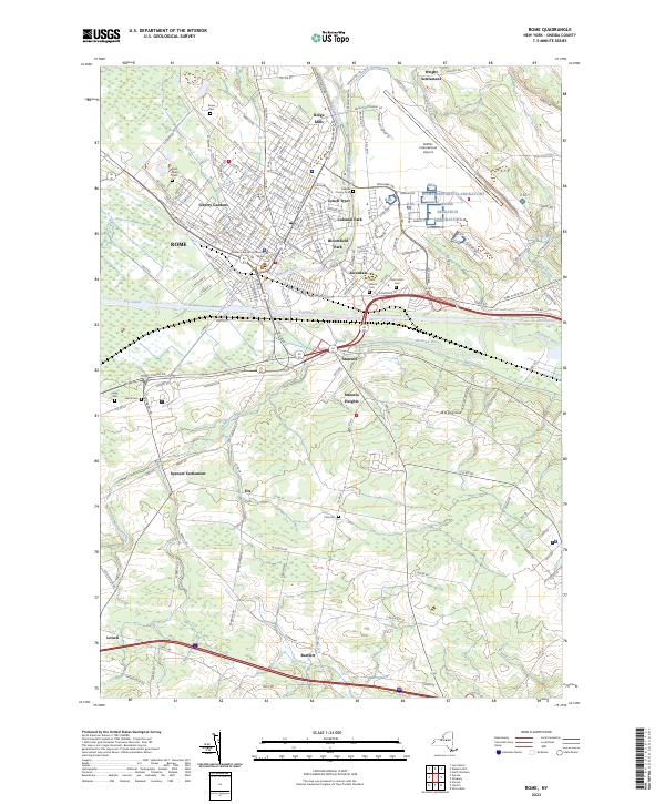 Rome topographic map thumbnail