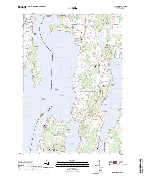 Rouses Point topographic map thumbnail
