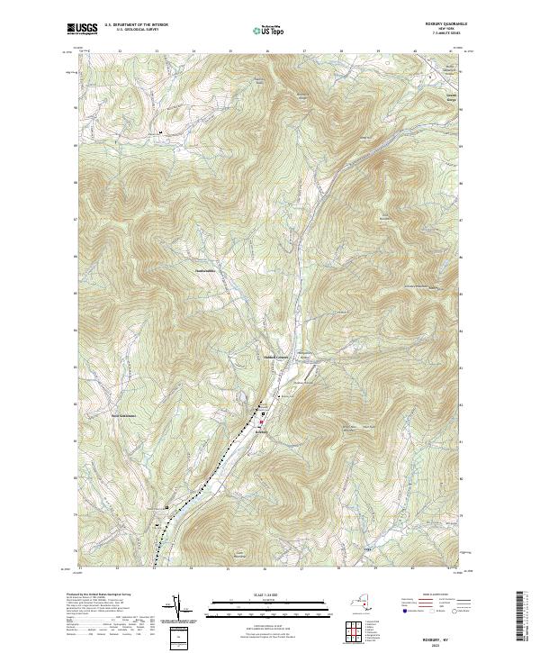 Roxbury topographic map thumbnail