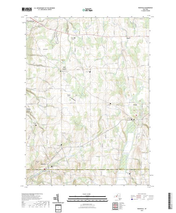 Rushville topographic map thumbnail