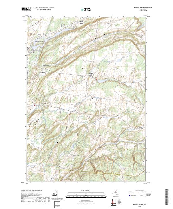 Rutland Center topographic map thumbnail