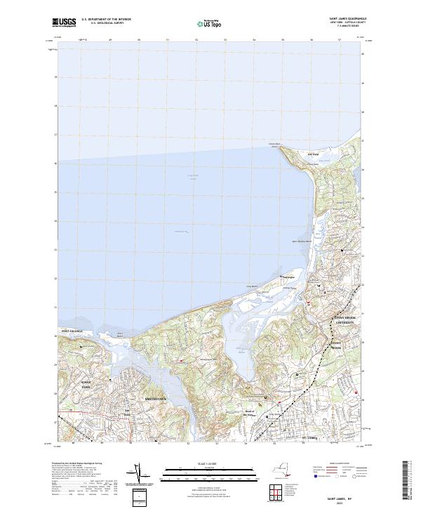 Saint James topographic map thumbnail
