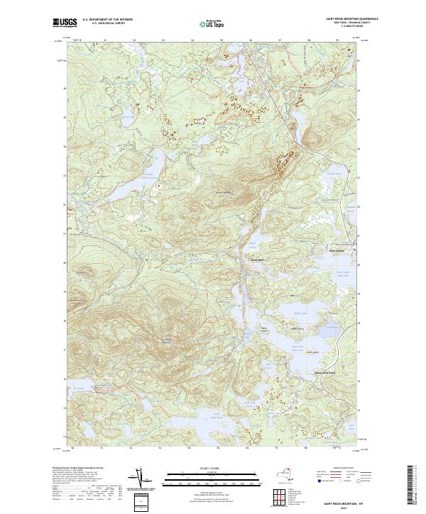 Saint Regis Mountain topographic map thumbnail