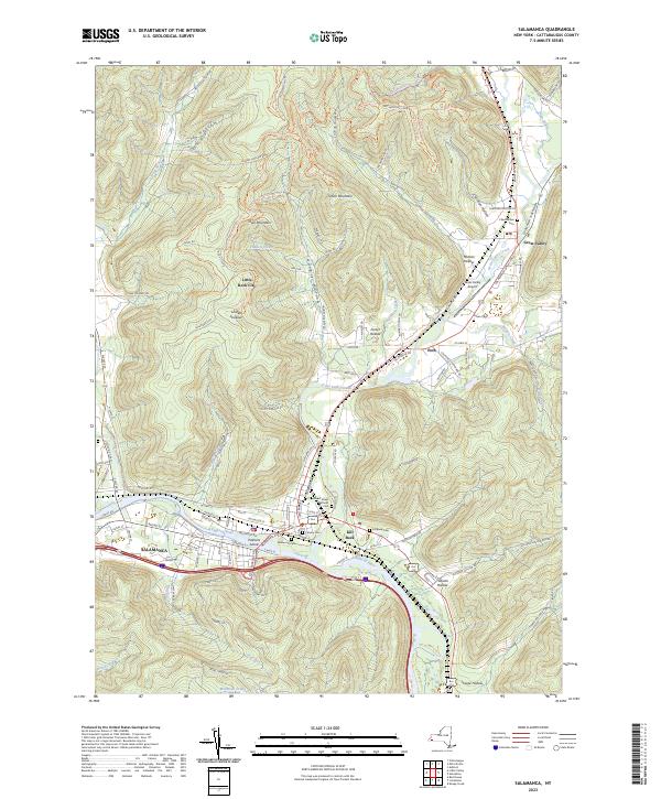 Salamanca topographic map thumbnail
