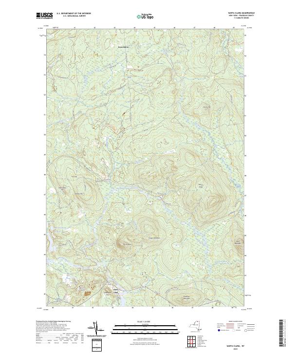Santa Clara topographic map thumbnail