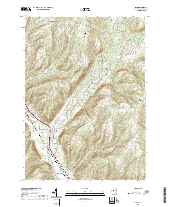 Savona topographic map thumbnail