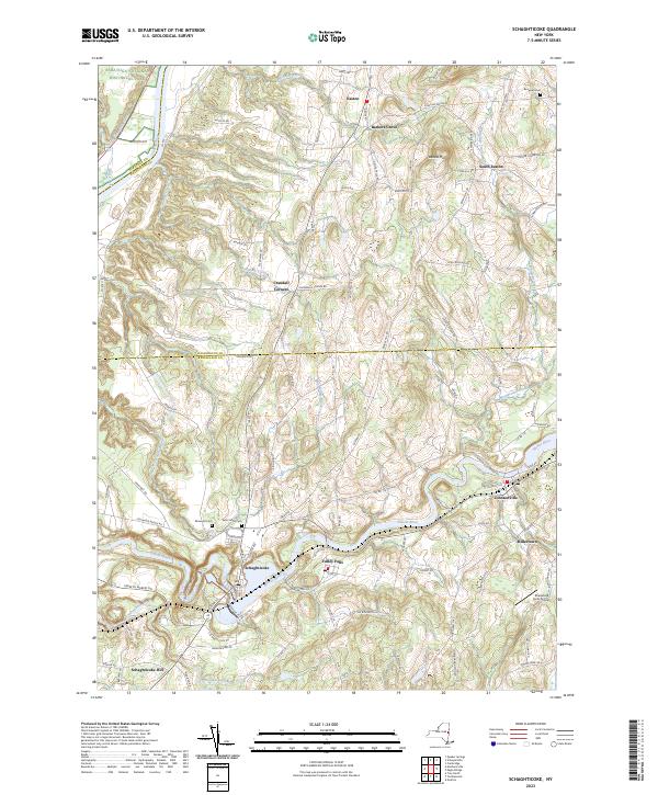 Schaghticoke topographic map thumbnail