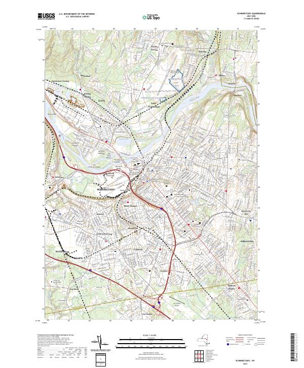 Schenectady topographic map thumbnail