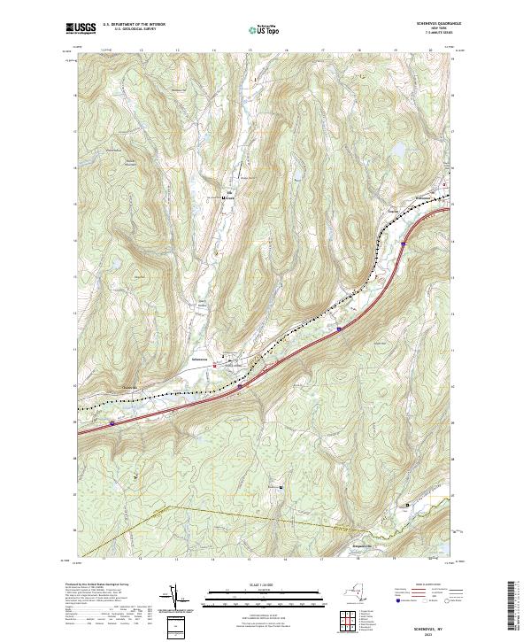 Schenevus topographic map thumbnail
