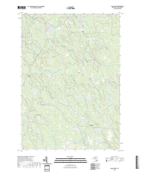 Sears Pond topographic map thumbnail