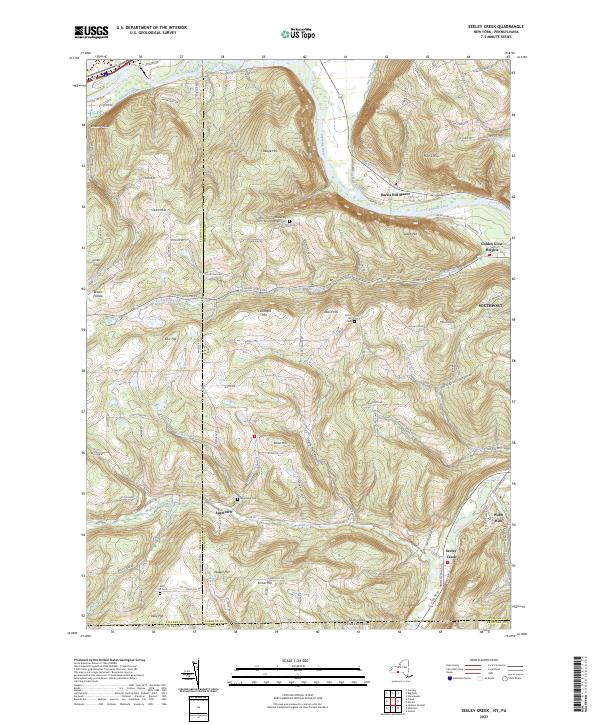 Seeley Creek topographic map thumbnail