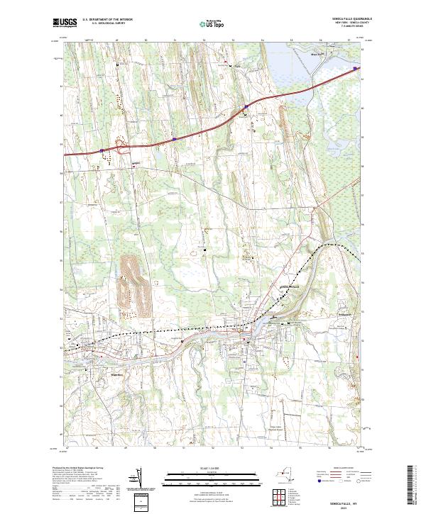 Seneca Falls topographic map thumbnail