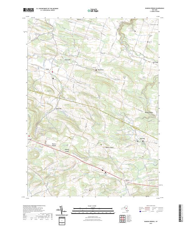 Sharon Springs topographic map thumbnail