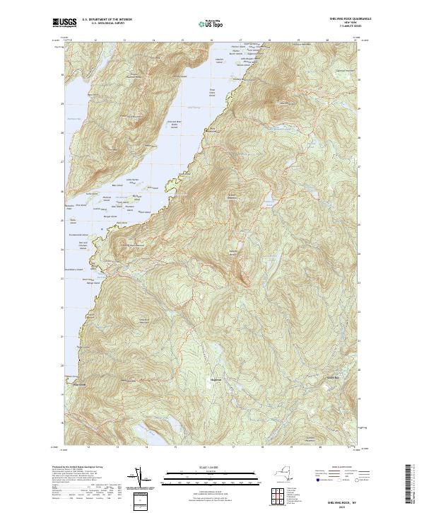 Shelving Rock topographic map thumbnail