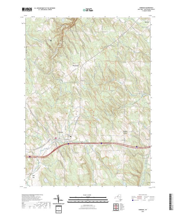 Sherman topographic map thumbnail