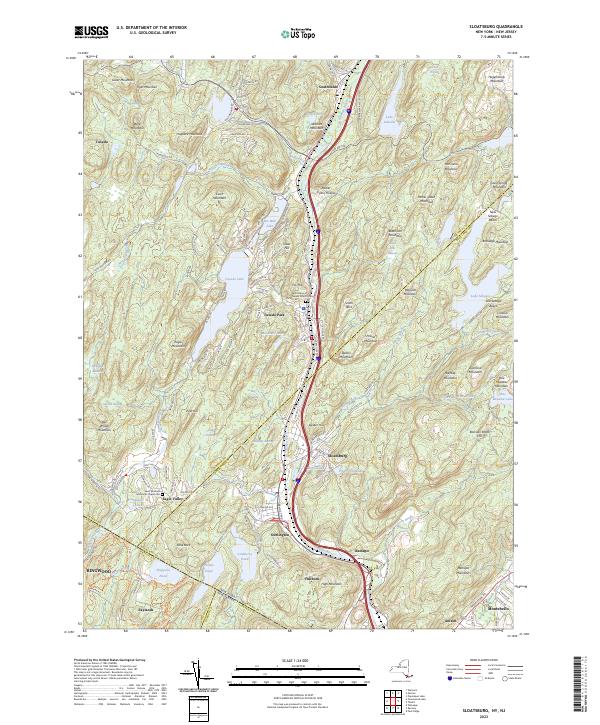 Sloatsburg topographic map thumbnail