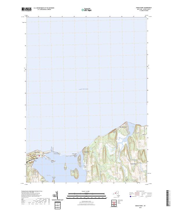 Sodus Point topographic map thumbnail