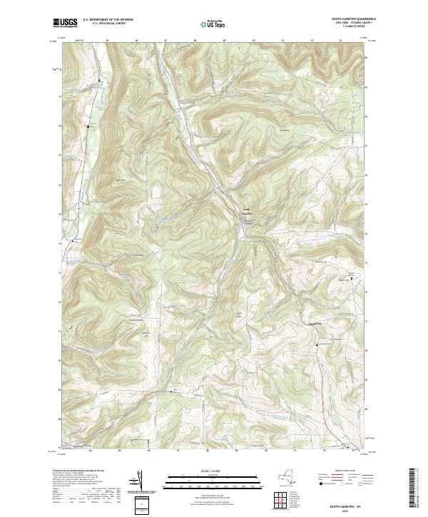 South Canisteo topographic map thumbnail